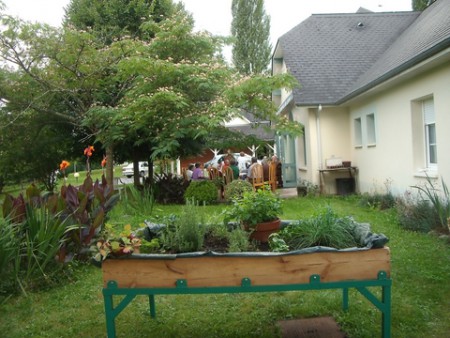 Inauguration d'un jardin suspendu.